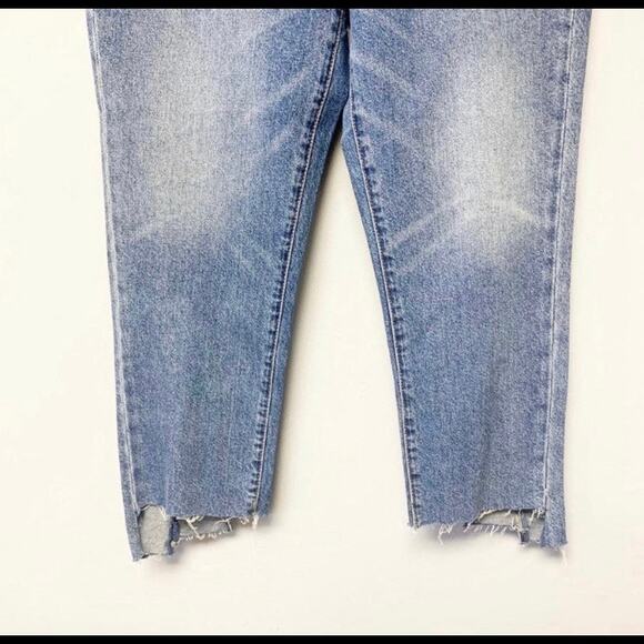 BlankNYC Raw Hem Jeans NWT Step Hem Denim Blue Size 30" - Picture 3 of 11